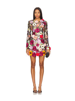 Bronx and Banco - Bouquet Maraya Long Sleeve Mini Dress