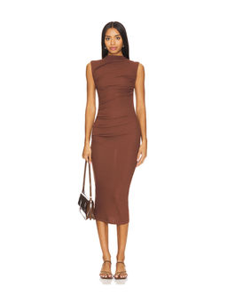 Enza Costa - Silk Knit Sleeveless Twist Midi Dress