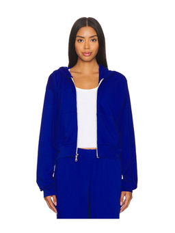 Michael Lauren - Bowman Crop Zip Up Hoodie