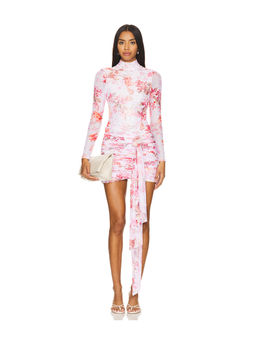 Patbo - Floral Haze Stretch Tulle Mini Dress