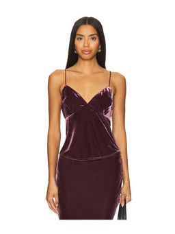 Susana Monaco - Velvet Silk Bias String Top