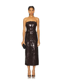 ROTATE - Slim Midi Dress