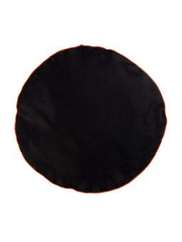 The Tie Hub - Black With Orange Border Pocket Square