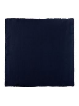 The Tie Hub - Solid Navy Blue Silk Pocket Square