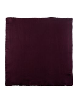 The Tie Hub - Solid Burgundy Silk Pocket Square