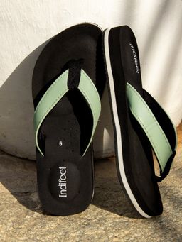 Indifeet - Green Comfortable Orthopaedic Acupressure Flipflops