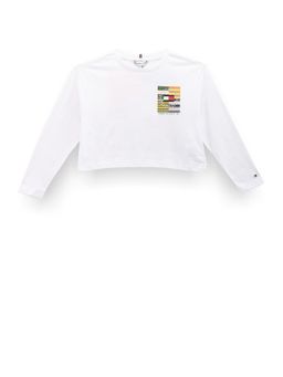 Tommy Hilfiger - Girls Logo Regular Fit Cotton T-Shirt