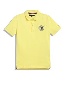 Tommy Hilfiger - Boys Solid Regular Fit Cotton Polo T-Shirt