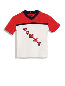 Tommy Hilfiger - Boys Colorblock Relaxed-Fit Cotton T-Shirt