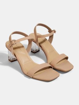 Lemon & Pepper - Women Peach Fancy Sandal Heels