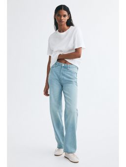 H&M - Women Blue Straight High Jeans