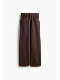 H&M - Women Brown Wide High Waist Jeans