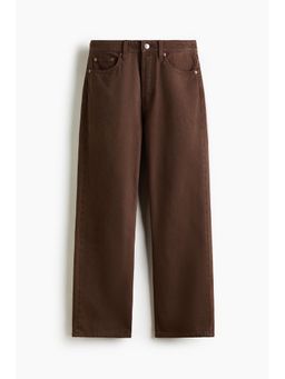 H&M - Women Brown Straight High Waist Ankle Jeans