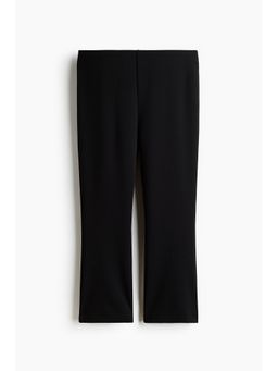 H&M - Women Black Ponte Di Roma Capri Trousers