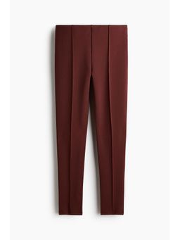 H&M - Women Brown Crease-Front Leggings