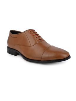 Alberto Torresi - Synthetic Tan Laceup Formal Shoes- Tan