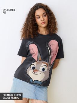 The Souled Store - Official Disney: Judy Hopps Women Oversized T-Shirt
