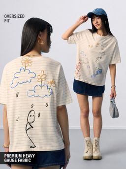 The Souled Store - Tss Originals: In My Head Women Oversized T-Shirts