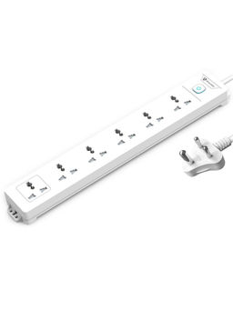 UltraProlink - UM1048 Surge Protector 350J with 6 Sockets 2500W + 2m/6.5ft Cable + Master Switch