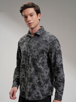 HIGHLANDER - Men Black Regular Opaque Casual Shirt