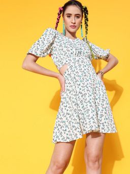 STREET 9 - Women Turquoise Printed Dress