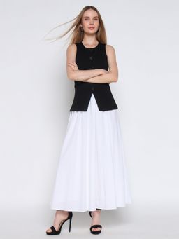 Cover Story - Black Work Wear Dress with Top