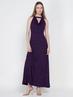Cover Story - Purple Shimmer Long Dress
