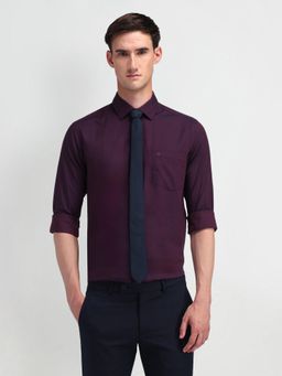 Arrow - Men's Wine Textured Shirt