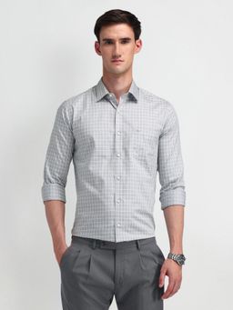 Arrow - Men's Grey Checks Shirt