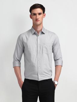 Arrow - Men's Grey Stripes Shirt