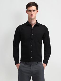 Arrow - Men's Black Self Design Shirt