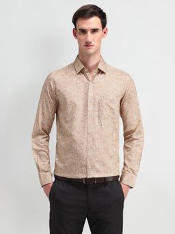 Arrow - Men's Beige Floral Shirt