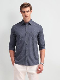 Arrow Sports - Men's Grey Floral Shirt