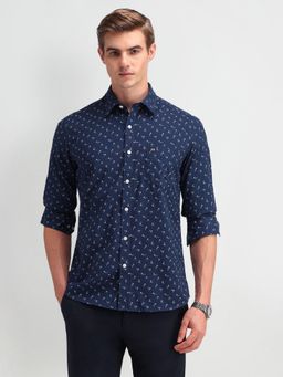 Arrow Sports - Men's Blue Floral Shirt