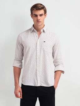 Arrow Sports - Men's White Printed Shirt
