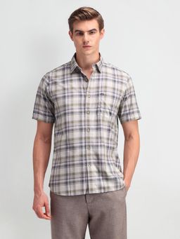 Arrow Sports - Men's Grey Checks Shirt