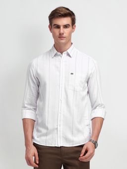 Arrow Sports - Men's White Stripes Shirt