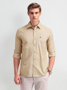 Arrow Sports - Men's Cream Geometric Shirt