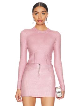 Nbd - Talya Metallic Coated Sweater