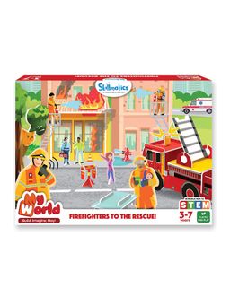 Skillmatics - STEM Building Toy My World Firefighters to The Rescue Fun Learning and Playset