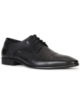 Hush Puppies - Textured Black Formal Derby Shoes