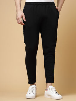 RIGO - Men Black Fleece Trackpants