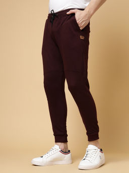RIGO - Men Wine Solid Terry Joggers