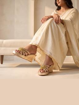 SKO - Sanax Gold Wedges Heels