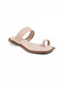 SKO - Pink Open Toe Venice Flats