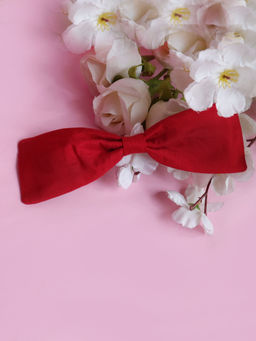 Soho Boho Studio - Iris Red Long Bow Clip