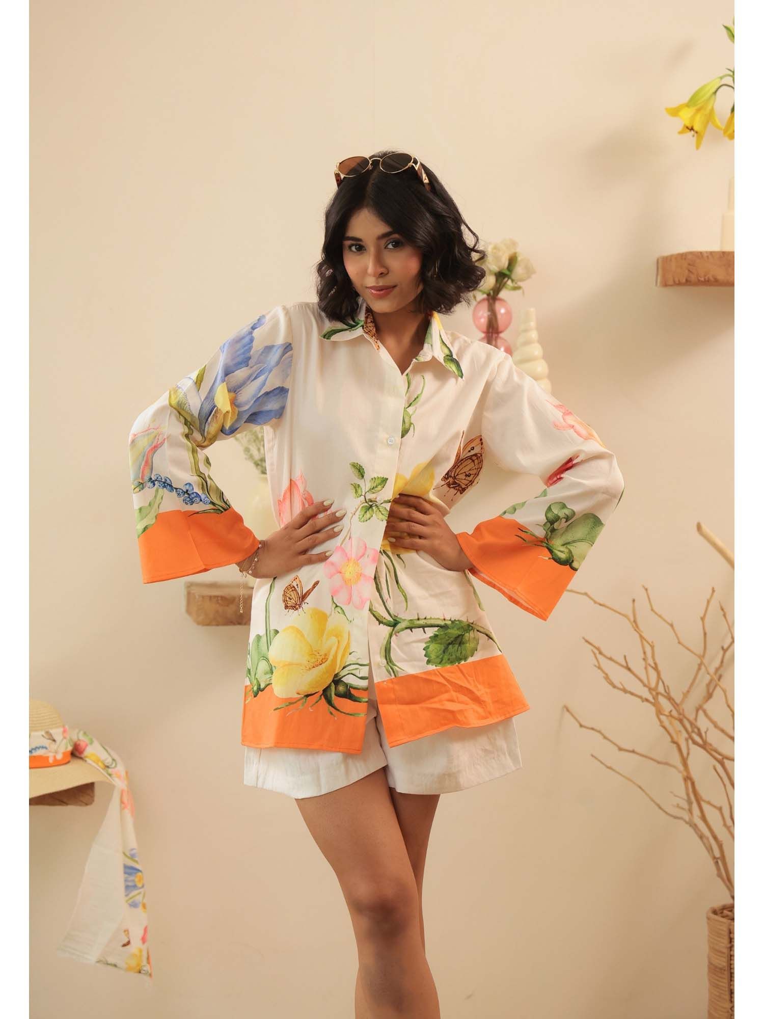 beyond tara Orange Tuscany Shirt-picture-20