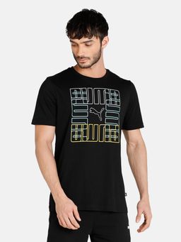 Puma - Brand Graphic Men Black T-shirts