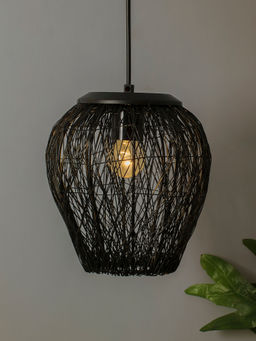 Homesake - Black Steel Wire Mesh Lamp Hanging Light