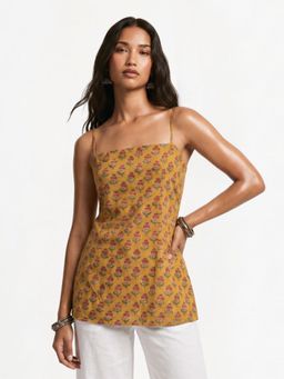 NISHORAMA - Mustard Astha Corset Kurti